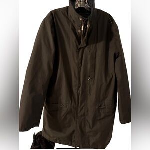 Men’s London Fog GoreTex Parka Black Sz S- Zip out Insulated Liner